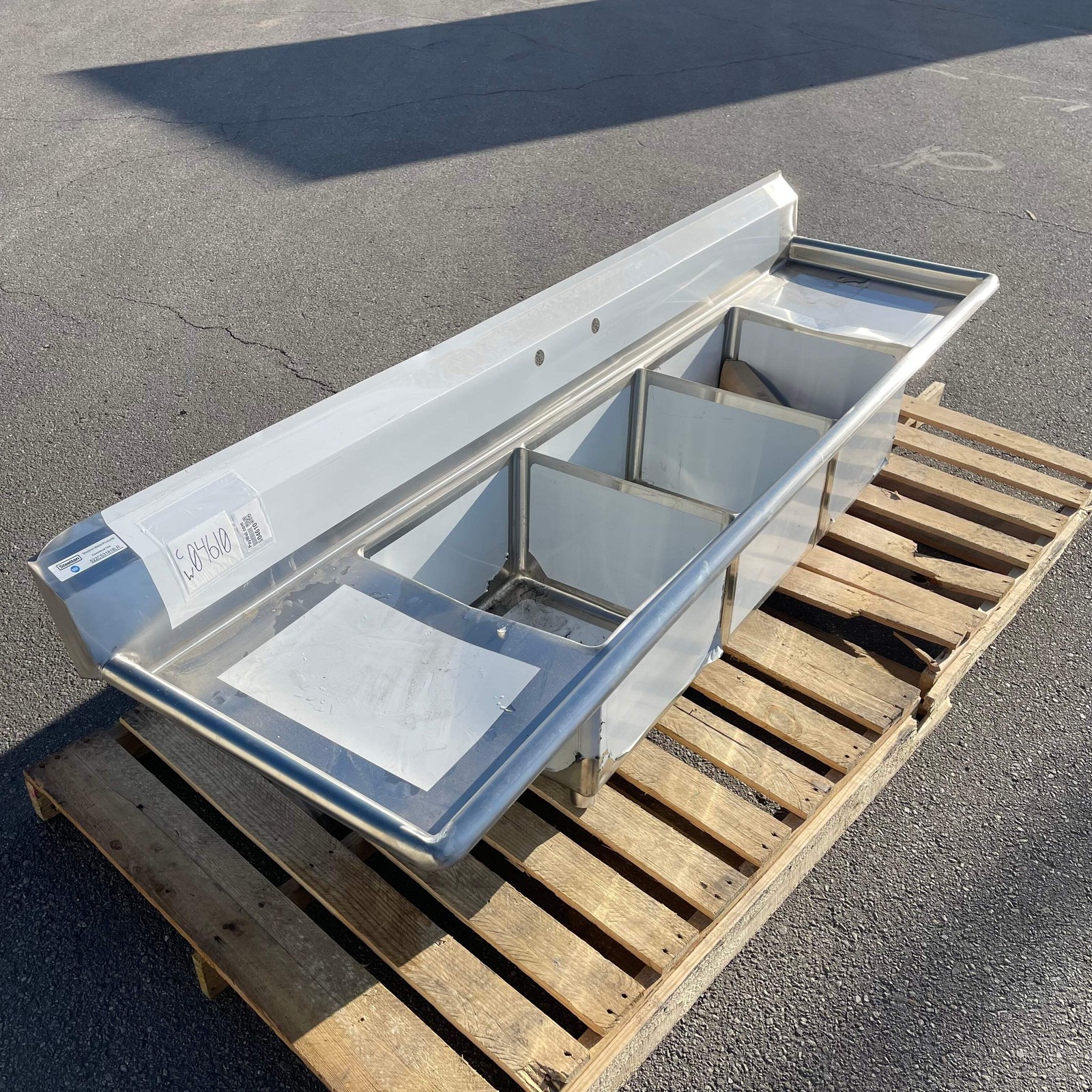 Z@ STEELTON Commercial 3 Compartment Sink 90” 18-gauge Stainless Steel 522CS3181