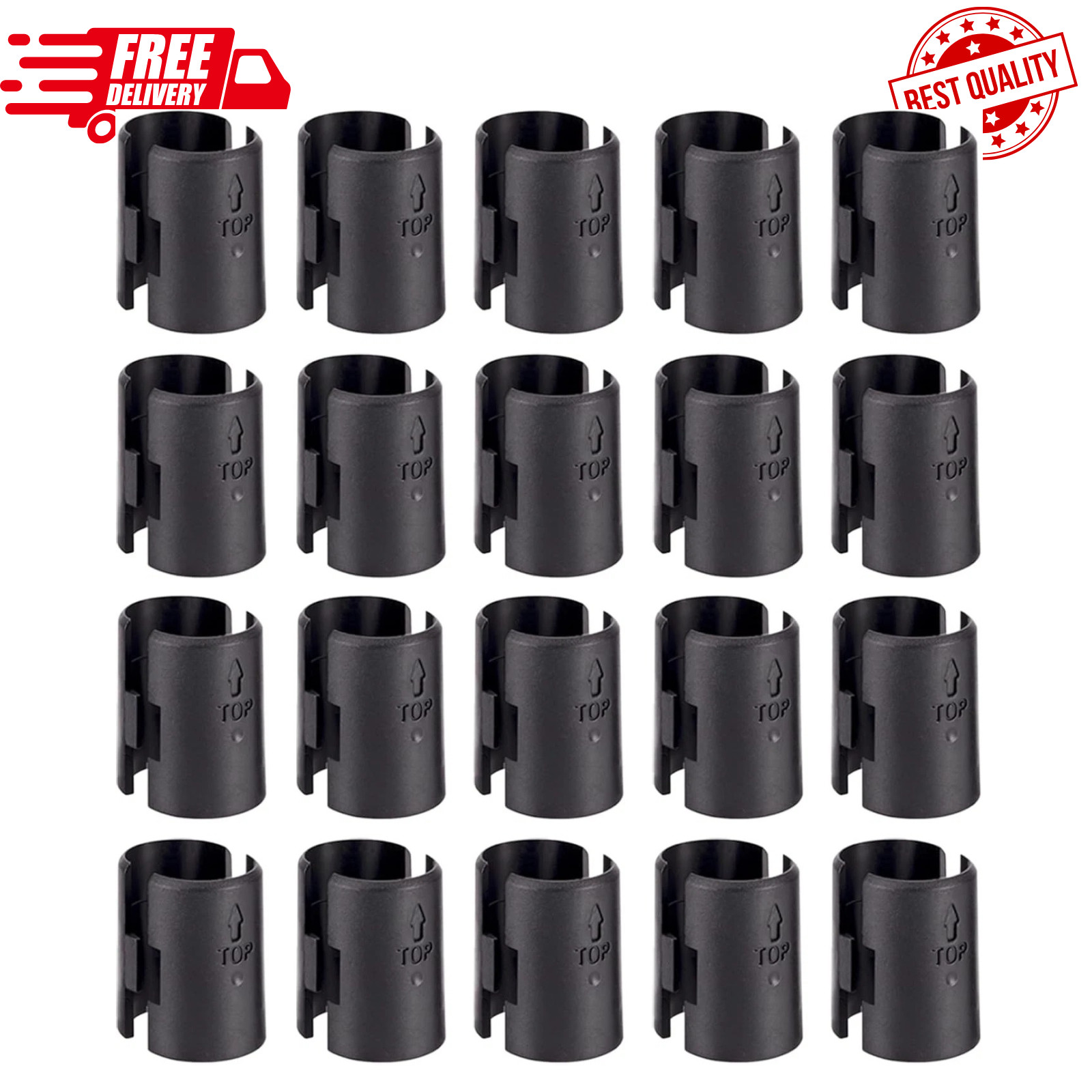 Wire Shelf Clips,40-Packs Shelving Lock Clips for 1″ Post-…