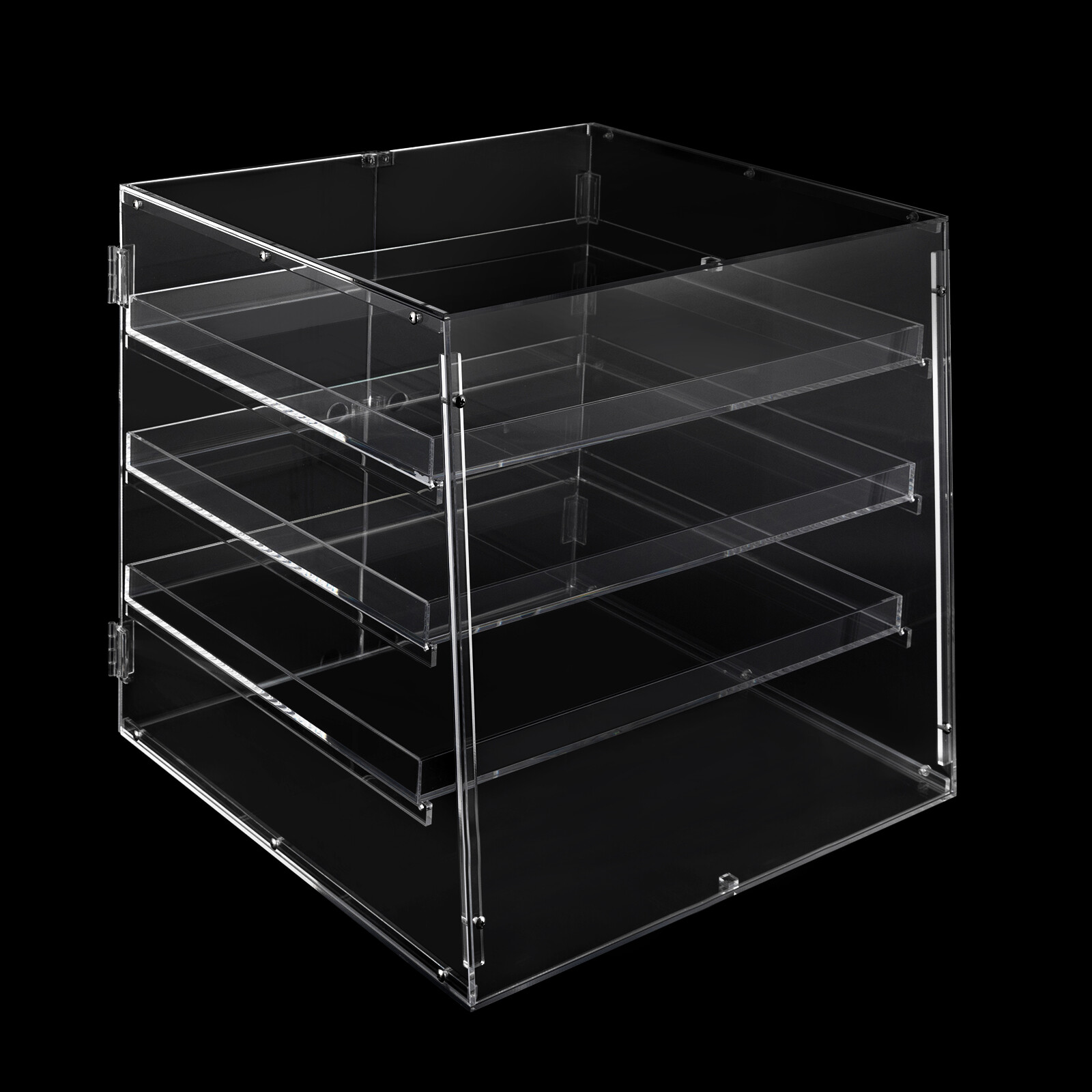 3-Tier Commercial Pastry Display Case,Countertop Bakery Display Case, Clear Box