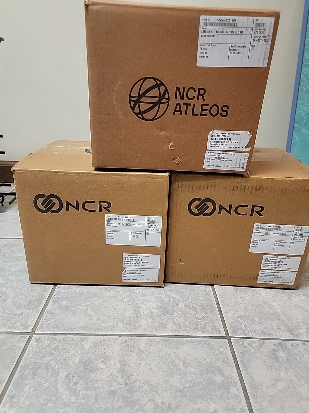 NCR TILTENATOR FIELD KIT, Part # 445-0791984, Brand New