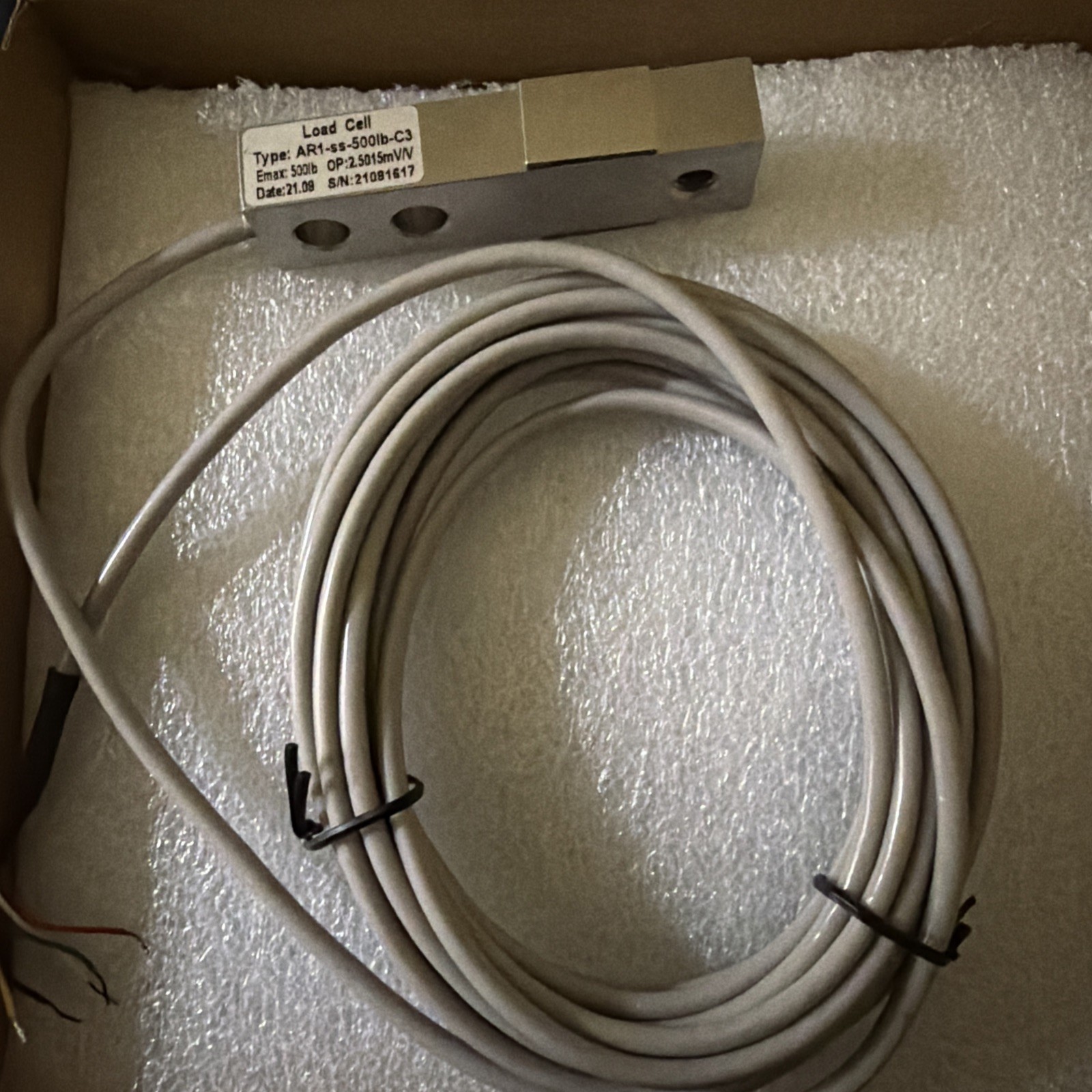 ARLYN AR1-SS 500 Lb-C3 SS Load Cell NEW