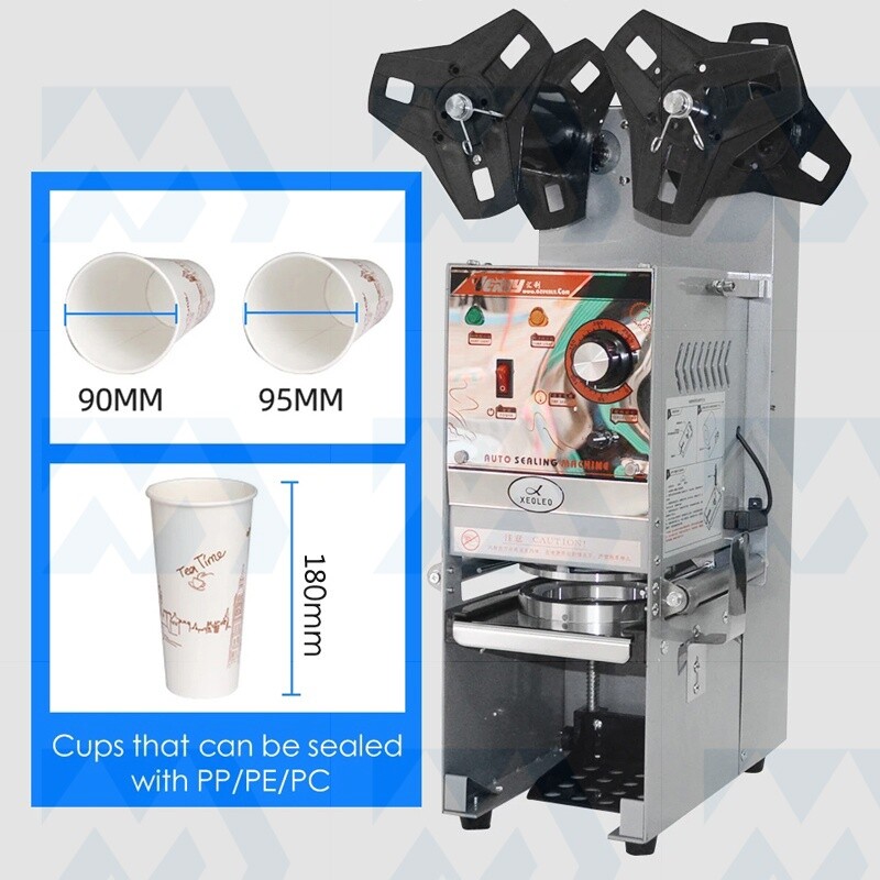 Semi-automatic Cup Sealing Machine Electric Bubble Tea Cup Sealer 350W 110V