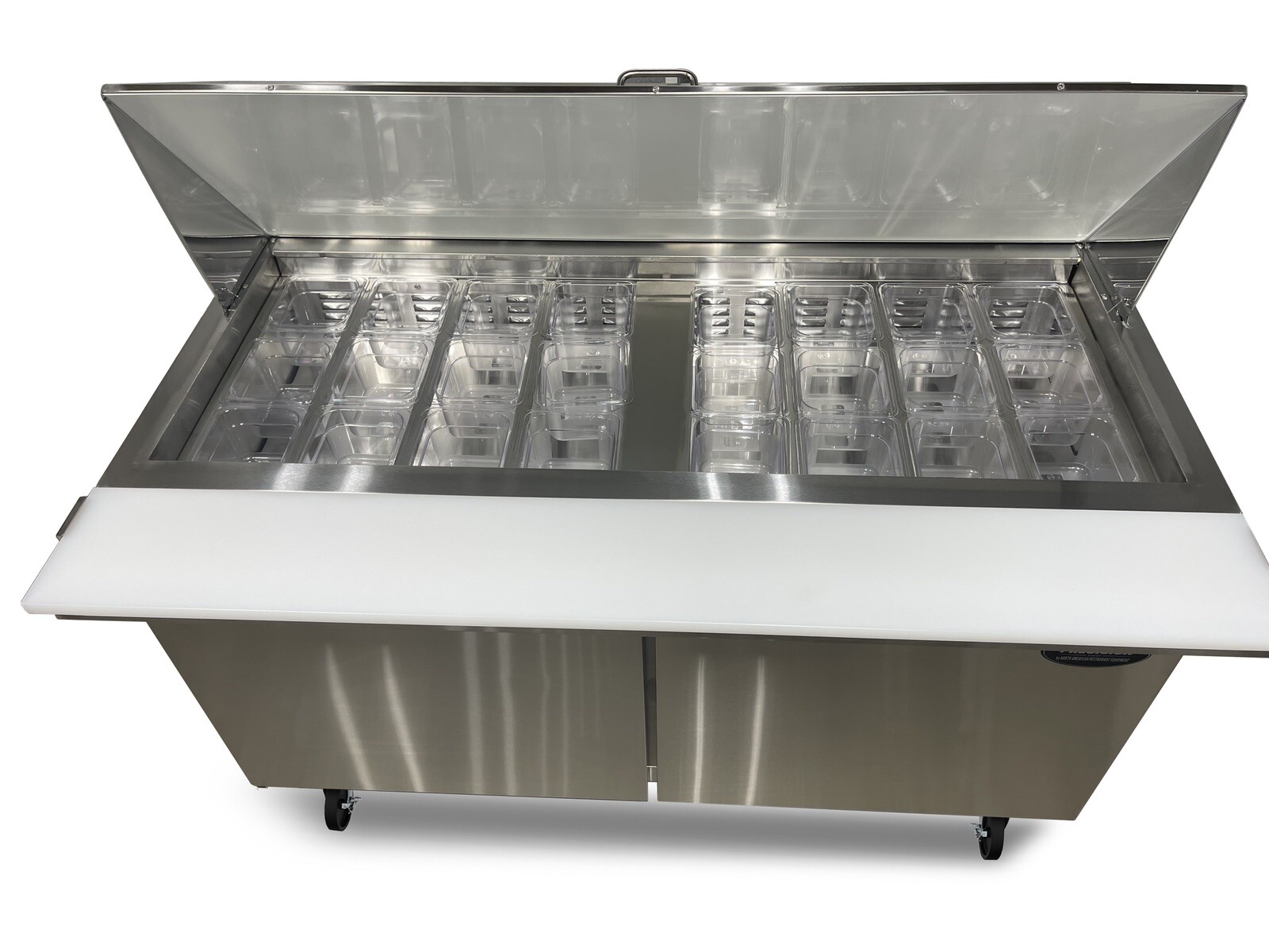 60″ SANDWICH PREP UNIT PREP TABLE Cooler 60 5′ MEGA TOP 24 Pan Refrigerator NEW