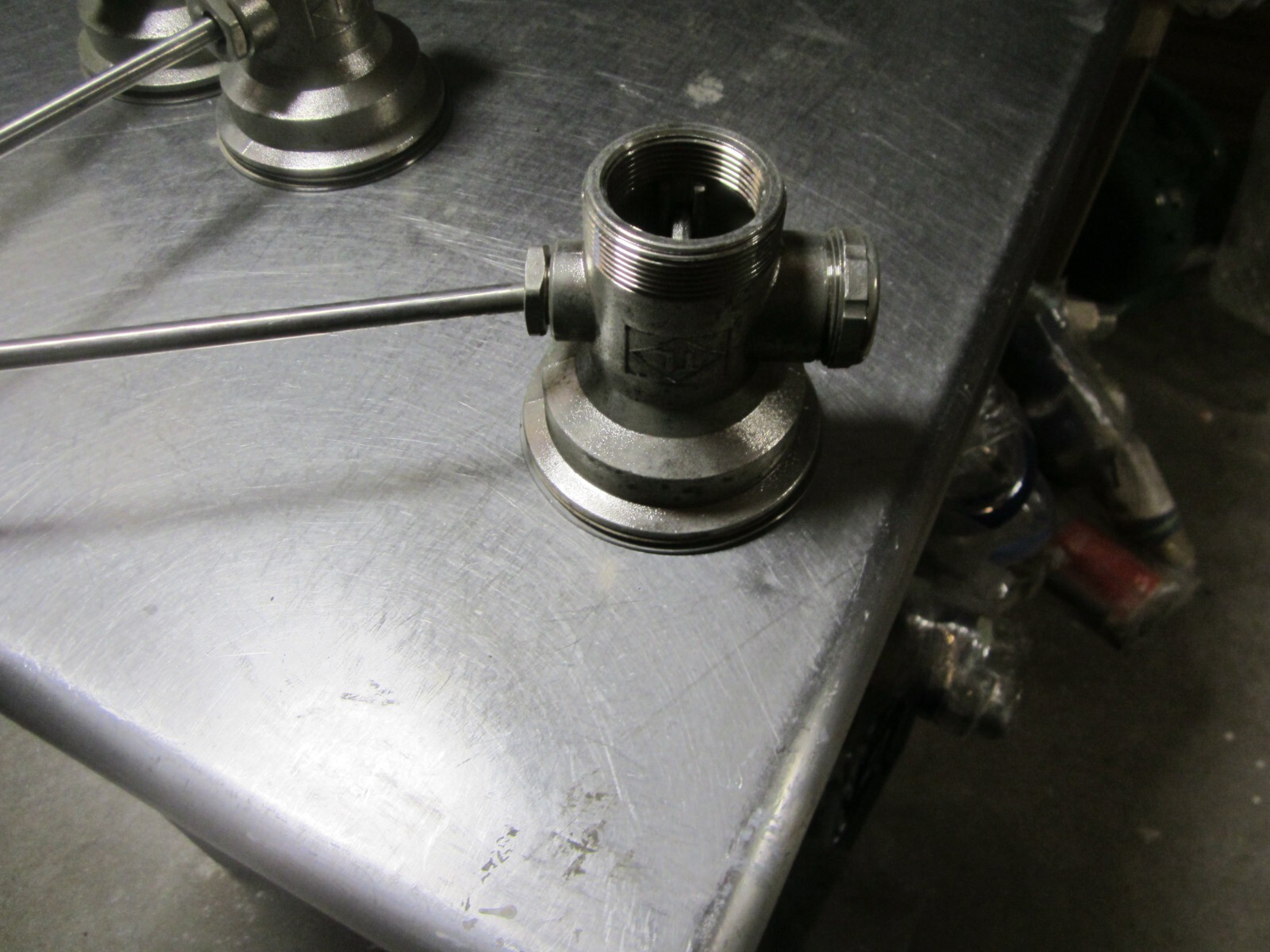 T&S 3-1/2 in. Waste Valve – Rough Chrome Plated Brass Body and Adapter Stainless