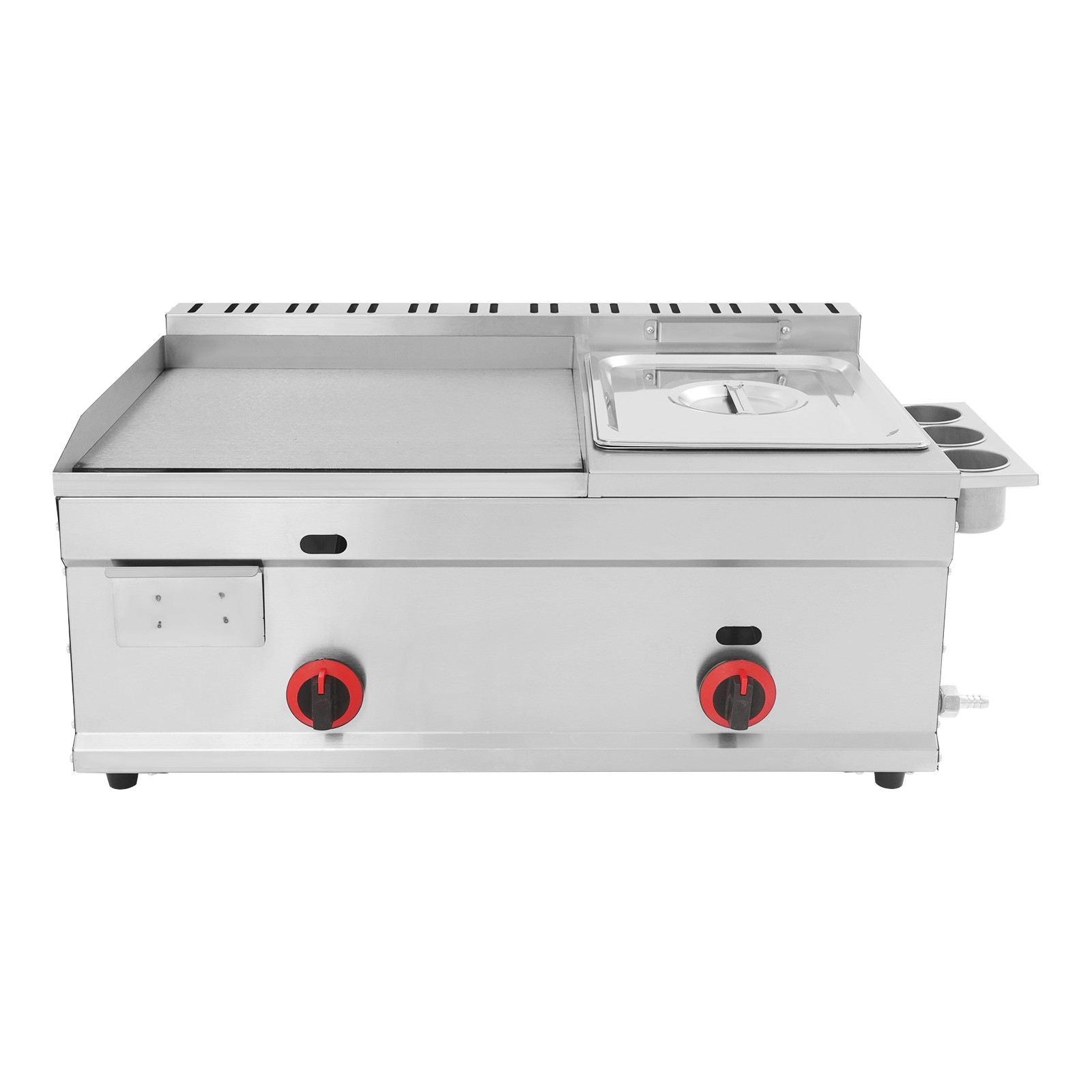 Commercial Deep Fryer 6L Countertop Gas Fryer Restaurant with Grill Griddle
