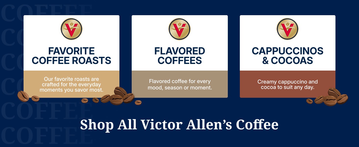 Victor Allen’s Coffee Pods Hawaiian Blend, Medium Roast, 80 Coffee Pods,