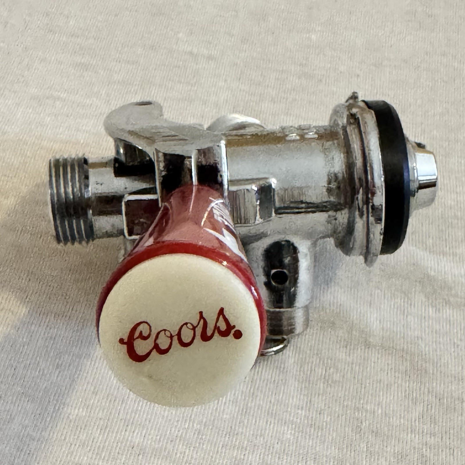 Micro Matic Red Coors Lever Handle D-System Keg Coupler Untested