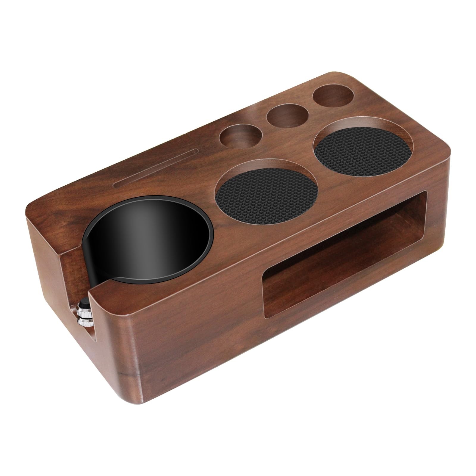 Espresso Tamping Station,Multifunctional 51-54mm, Walnut