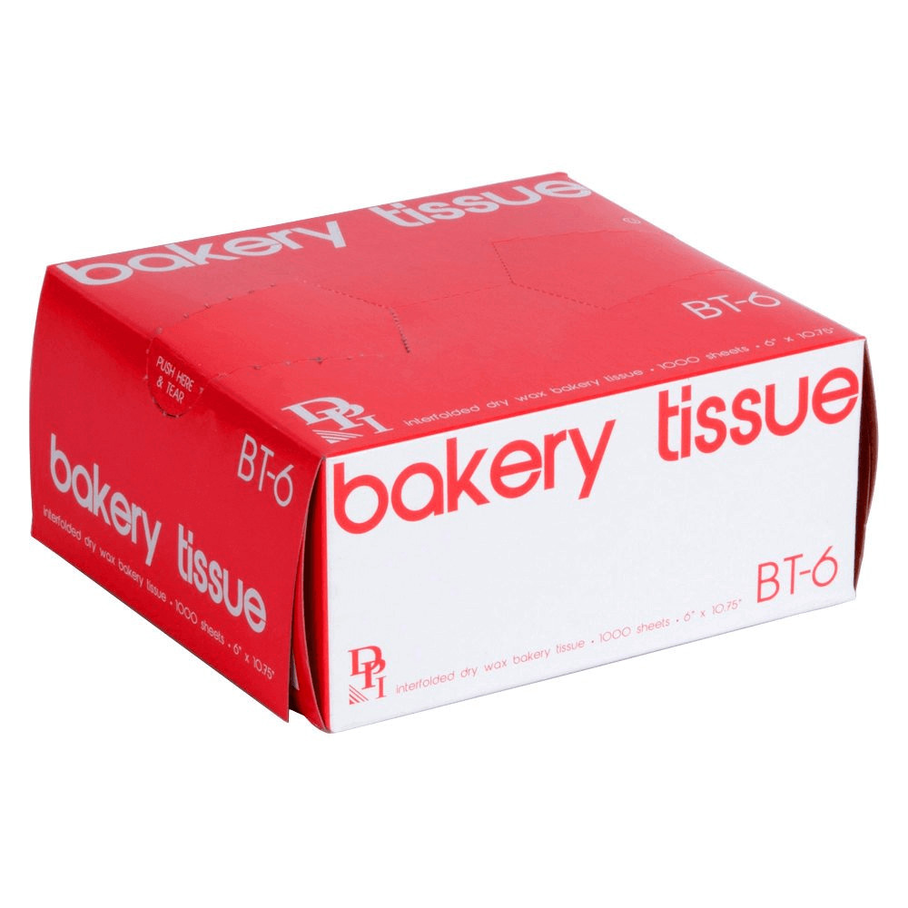 Bakery Tissue Paper BT-6, DPI Pop-Up, 6″ x 10.75″ (Pack of 1000 Sheets)
