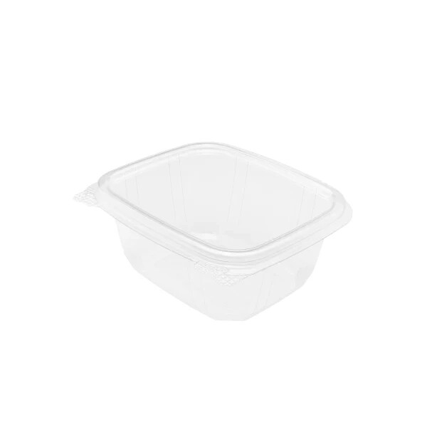 Karat 16oz PET Plastic Hinged Deli Container/Premium Takeaway Container(200 pcs)