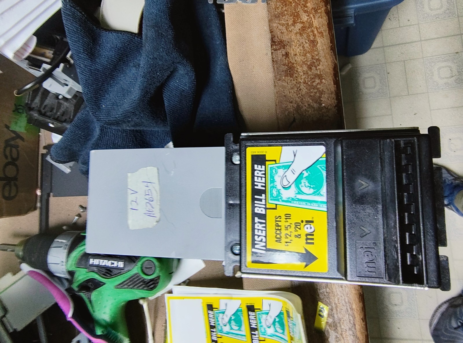 1 Mars Mei Ae 2654 u5e 12v Bill Acceptor 1/5/10/20 bills