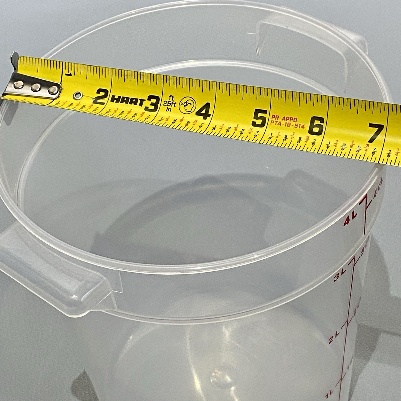 Set Of 2 Cambro 4 Qt Poly Food Storage Containers With 2 Lids RFS4PP Translucent