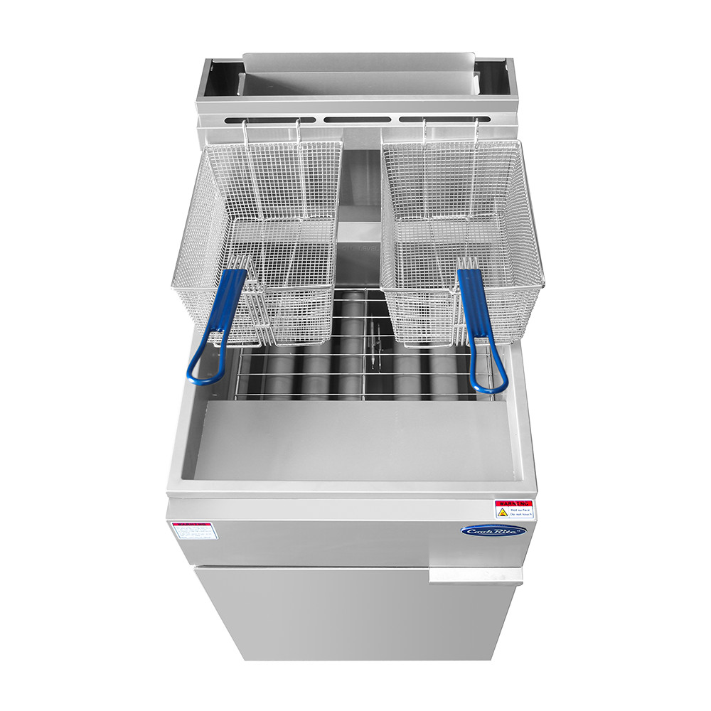 ATOSA ATFS-75 Commercial 5 Tube Stainless Steel Floor Deep Fryer 15000BTU 75 lbs
