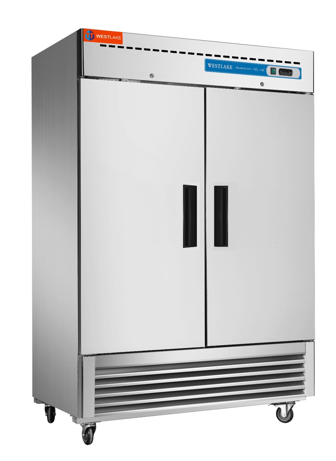 Commercial Reach In Refrigerator, Cooler, Fridge, 54 Inch 2 Solid Door, 49 Cu.ft