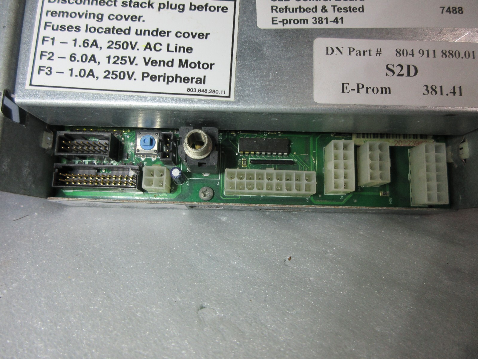 Dixie Narco S2D Control Board for 276E,501E,600E Refurbed Free Ship