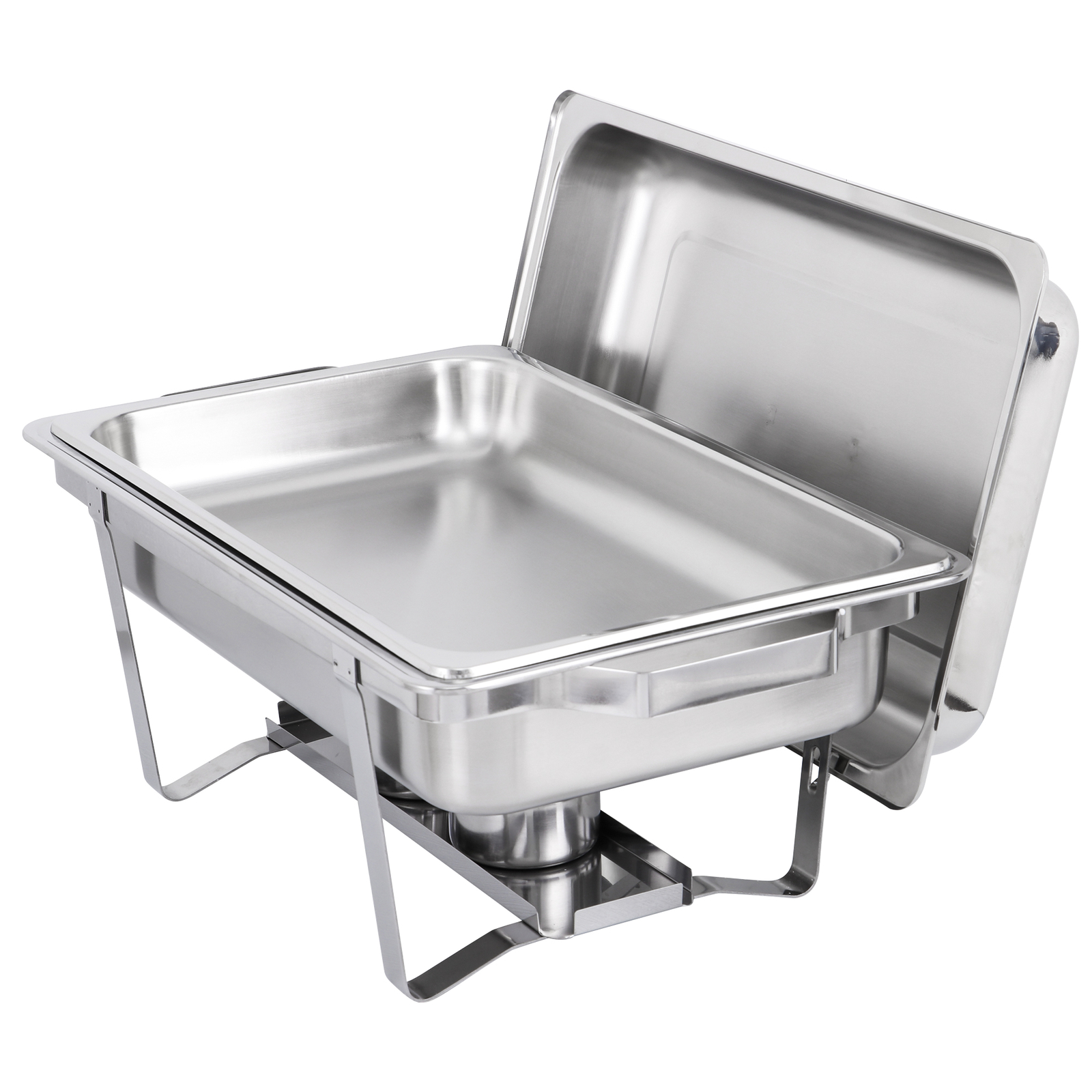 6 Pack Chafing Dish Buffet Set 8 Qt Stainless Steel Chafer Catering Warmer Set