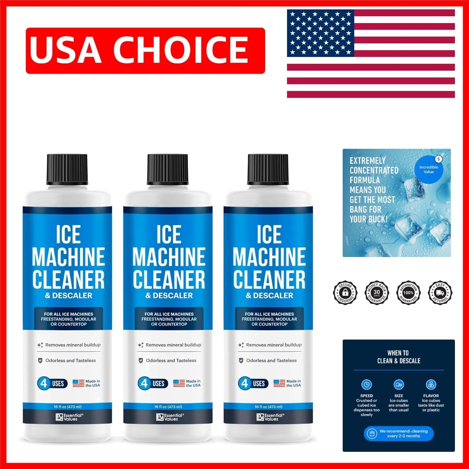 Universal Ice Descaler 16 fl oz – Compatible with Scotsman, KitchenAid & More