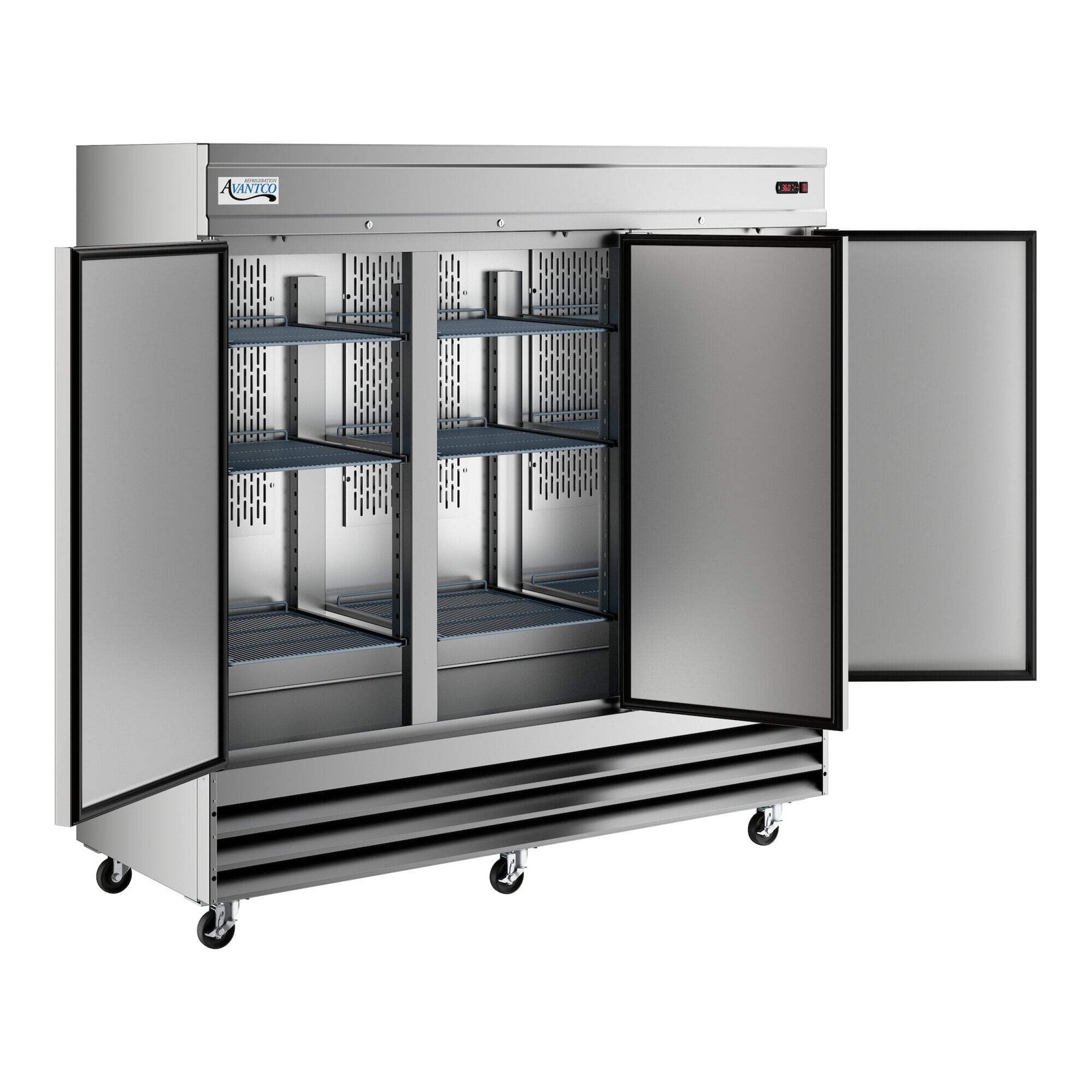 81″ Stainless Steel Solid Door Reach-In Refrigerator