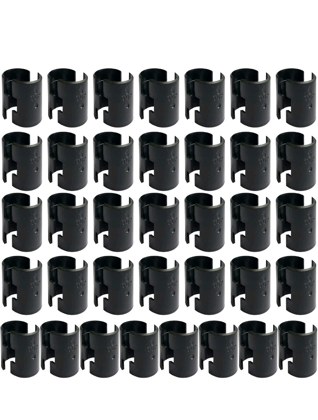 Two 72 Pack Wire Shelving Shelf Lock Clips for 1″ Post 36 Pairs Shelving Sleeves