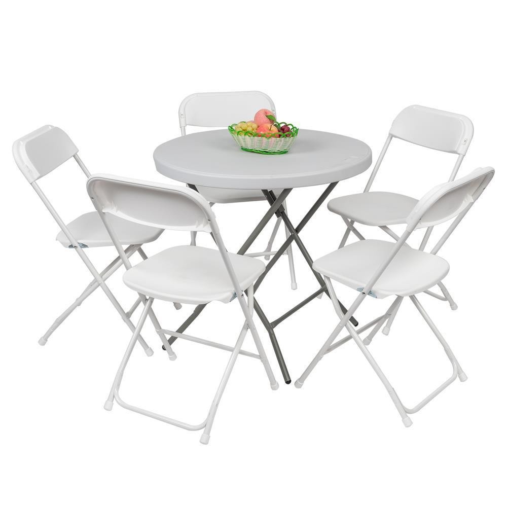 12 Pieces Commercial Plastic Folding Chairs Stackable Picnic Party Dining Seats