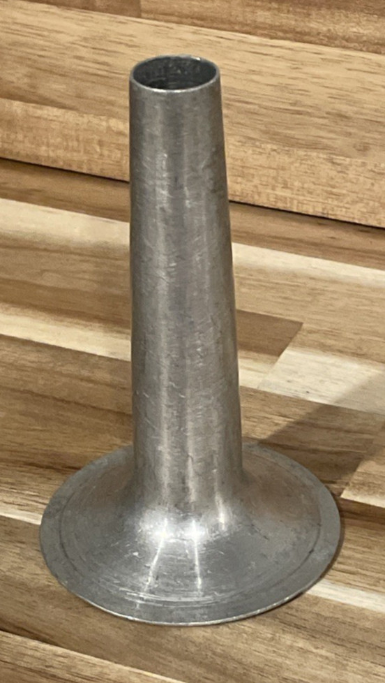 Vintage Unknown Brand Aluminum SAUSAGE STUFFER NOZZLE Used