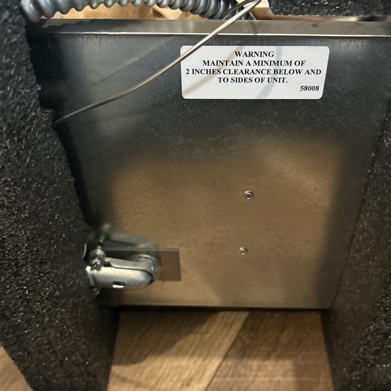 APW Wyott 55356 Hot Food Well with Drain, BM-80CD, Botton Mount, 120V, 1200W