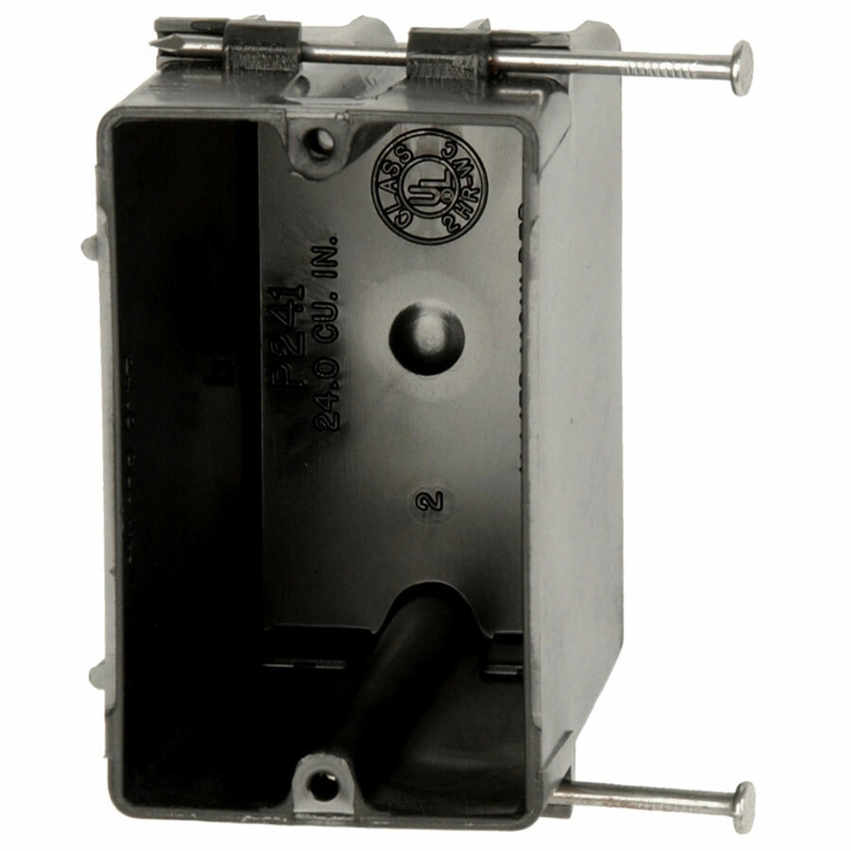 Allied Moulded P-241 1-Gang Box 3-9/16″ Depth Thermoplastic FlexBox Black