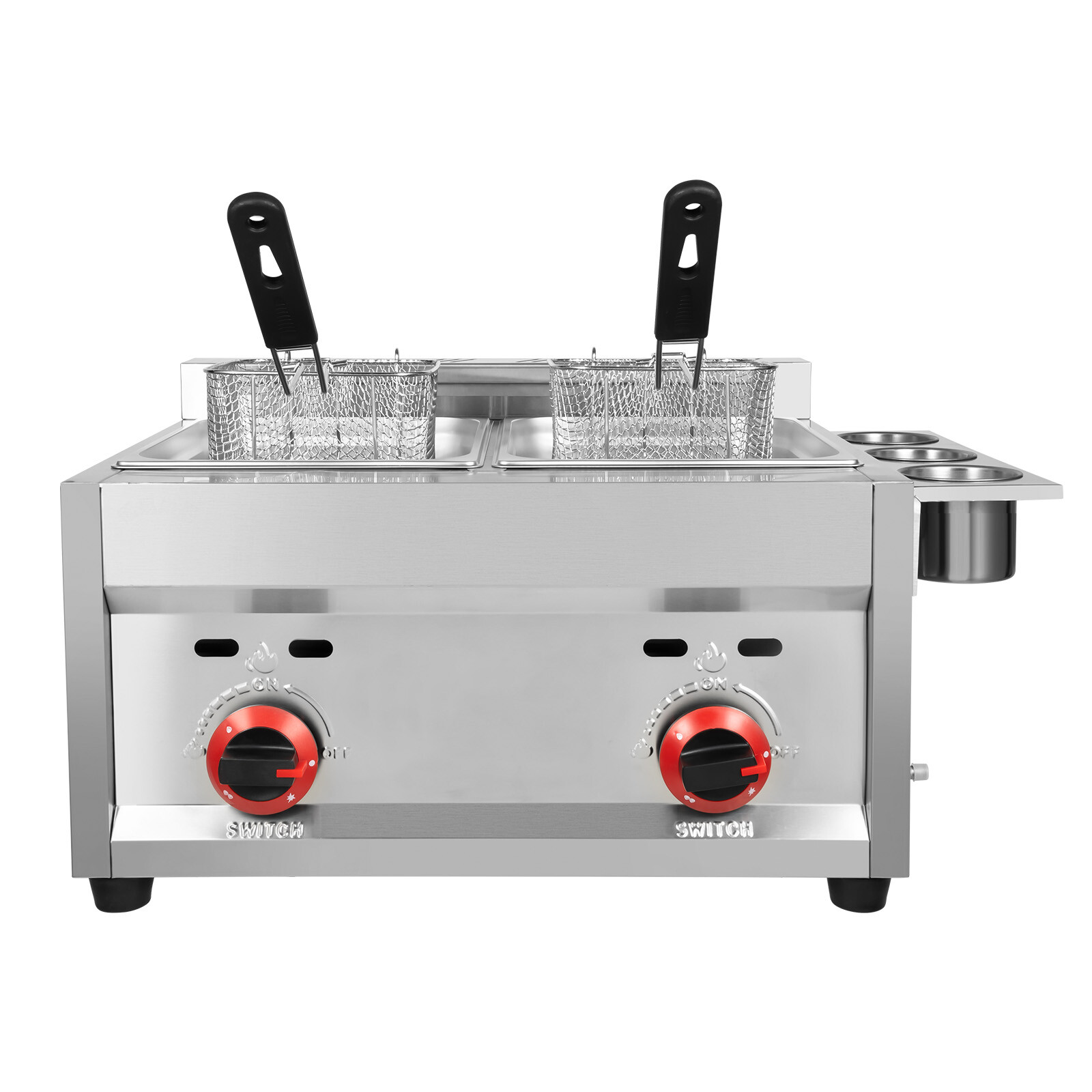 12L Commercial Countertop Gas Fryer Liquefied Petroleum Gas Fryer Cooker
