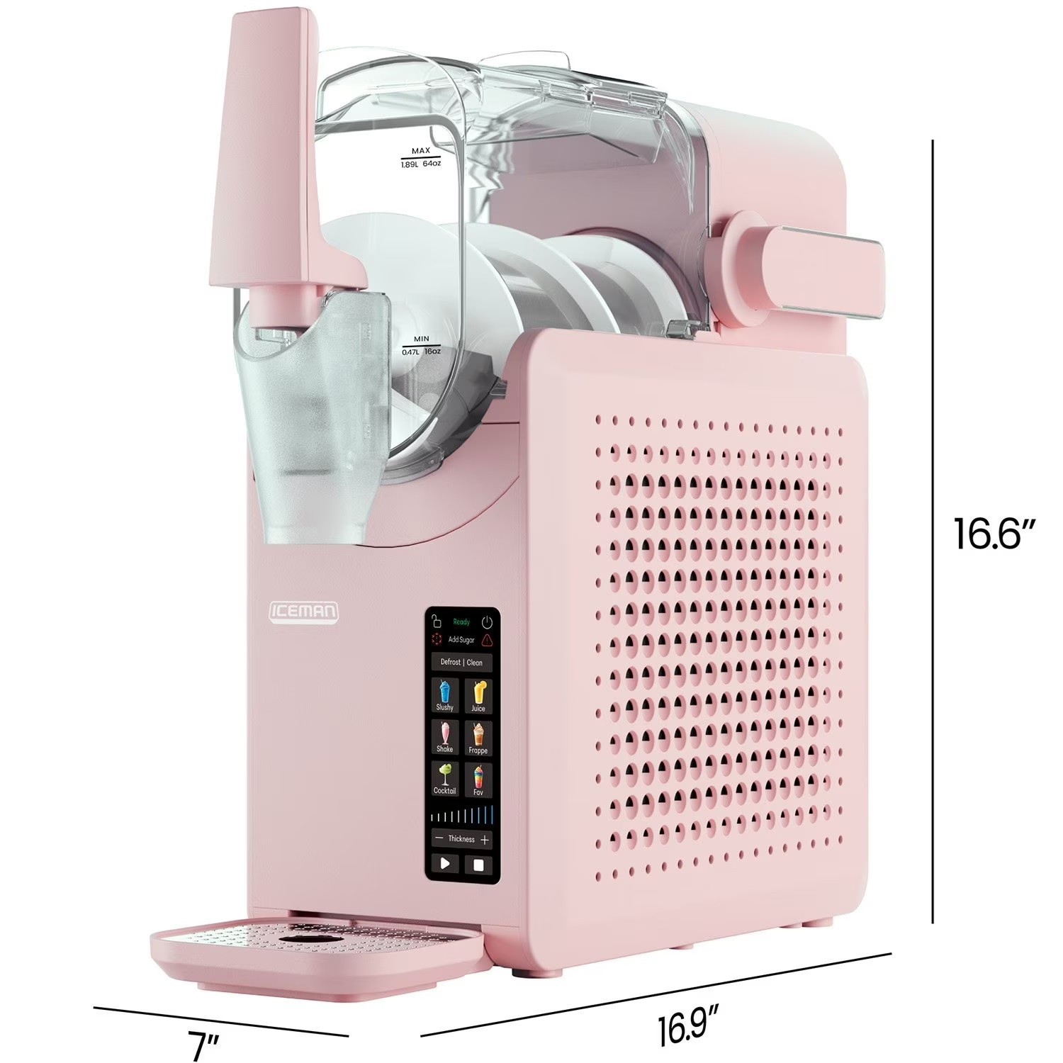 Iceman by Chefman Slush Ease, Slushy Maker with Touchscreen. Ready in 30 minutes