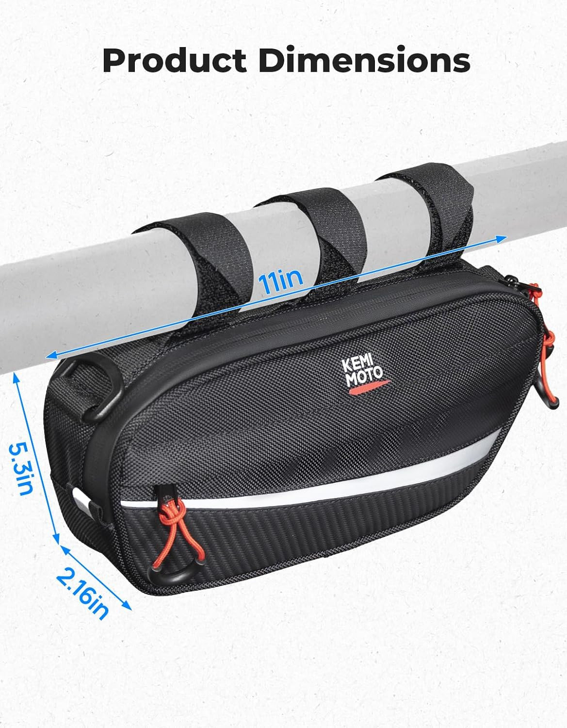 UTV Roll Cage Storage Bag Universal 1680D Grab Handle Storage Bag Dimensions 11″
