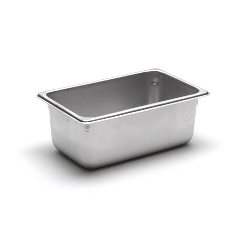 Value Series 222044931 22 Gauge Stainless Steel Steam Table Pan, Fourth-Size, 3