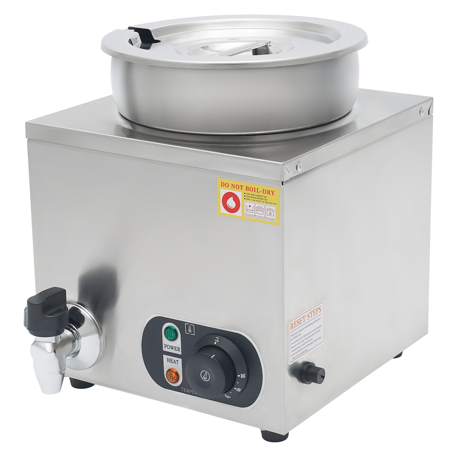 Corded Electric Cheese Warmer Dispenser 7L Commercial Soup Warming Machine Home