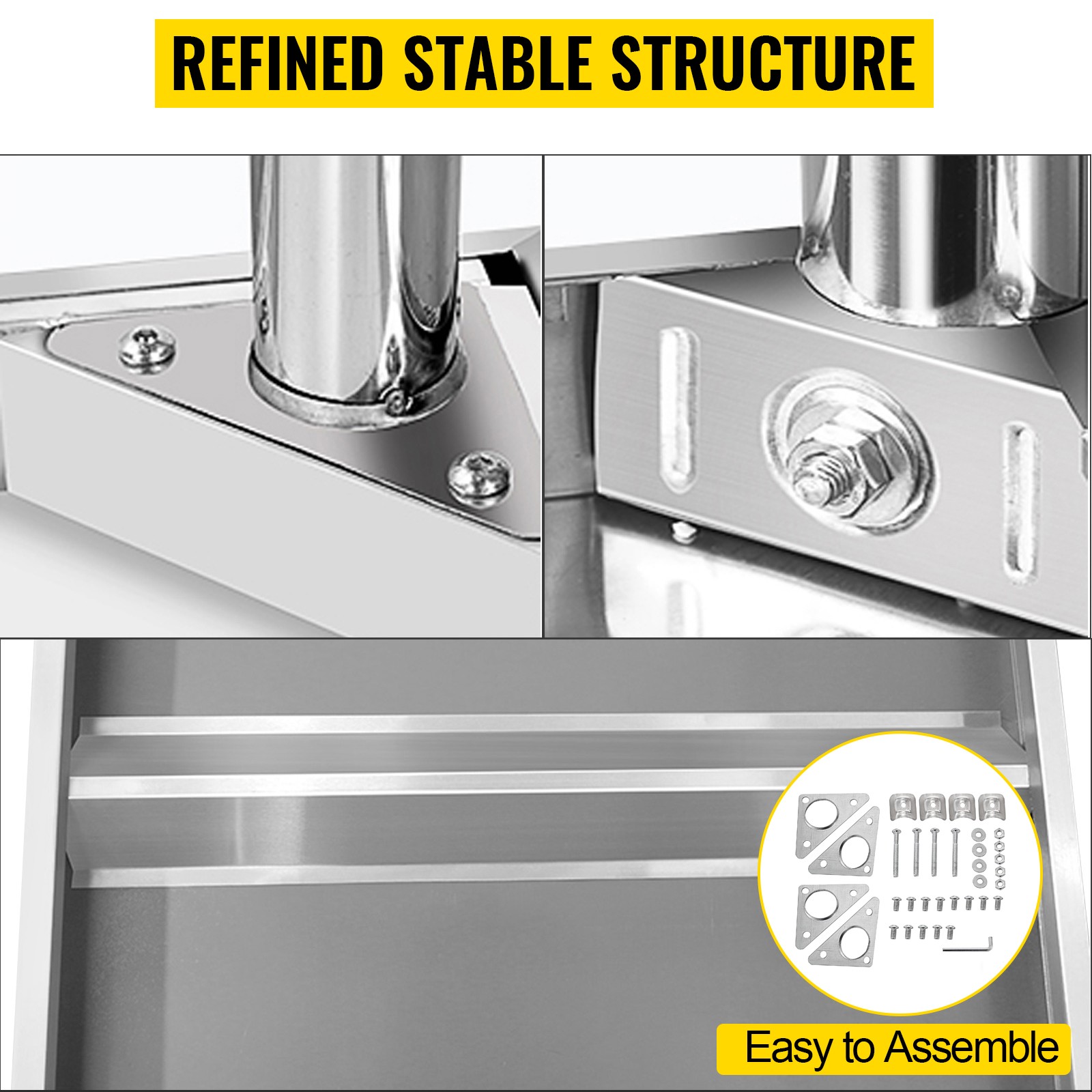 11 Style Stainless Steel Work Prep Table Station Commercial Kitchen Restaurant
