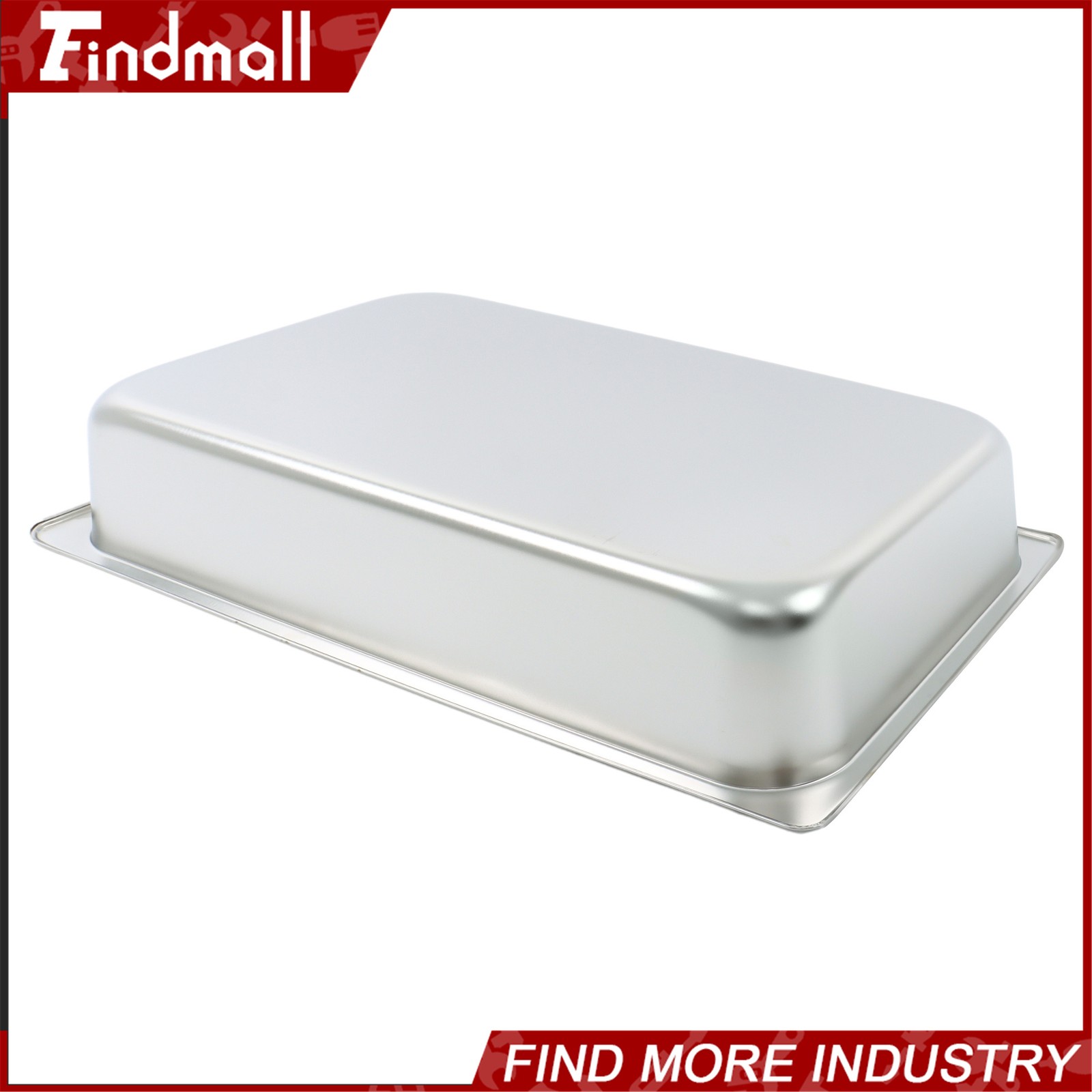 Findmall 4″ Deep Full Size Steam Table Pans w/ Lids 4 Pack Set Hotel Food Buffet