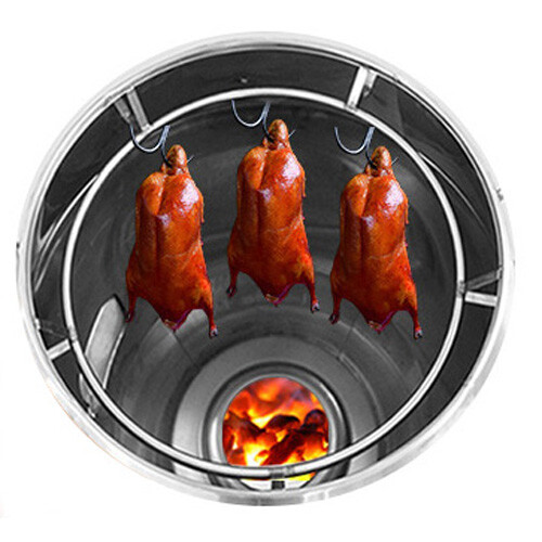 Energy Saving LPG Gas Roast Duck Oven Double Layer w Heat Preservation Asbestos