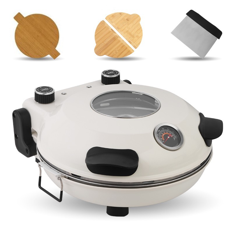 12 inch Electric Pizza Oven Maker Stone Plate Portable 1200W Cooks Professional
