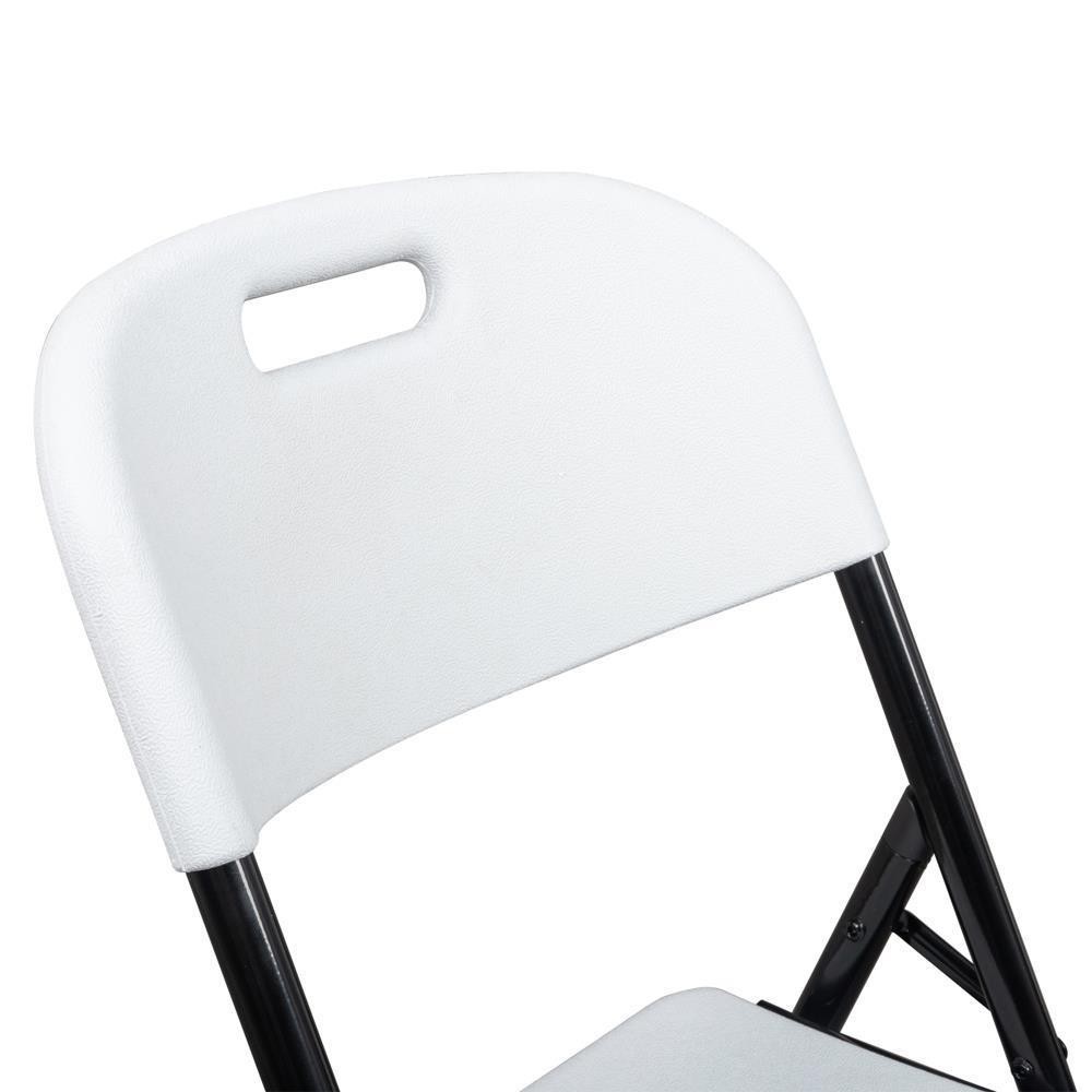 4PCS Folding Chairs Set Stackable Plastic Seat Commercial Wedding Party