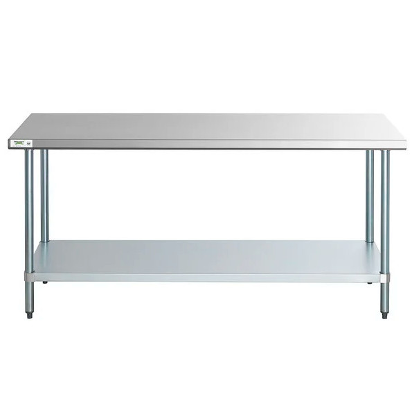 Commercial Kitchen Restaurant 30″ x 72″ Stainless Steel Work Prep Table 18-Gauge