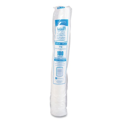 Dart Galaxy Translucent Cups, 10 oz, Plastic, 100/Pack