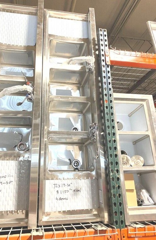 Bar Sink/ New 4 Compartment Bar Sink/ 2 Faucets Included