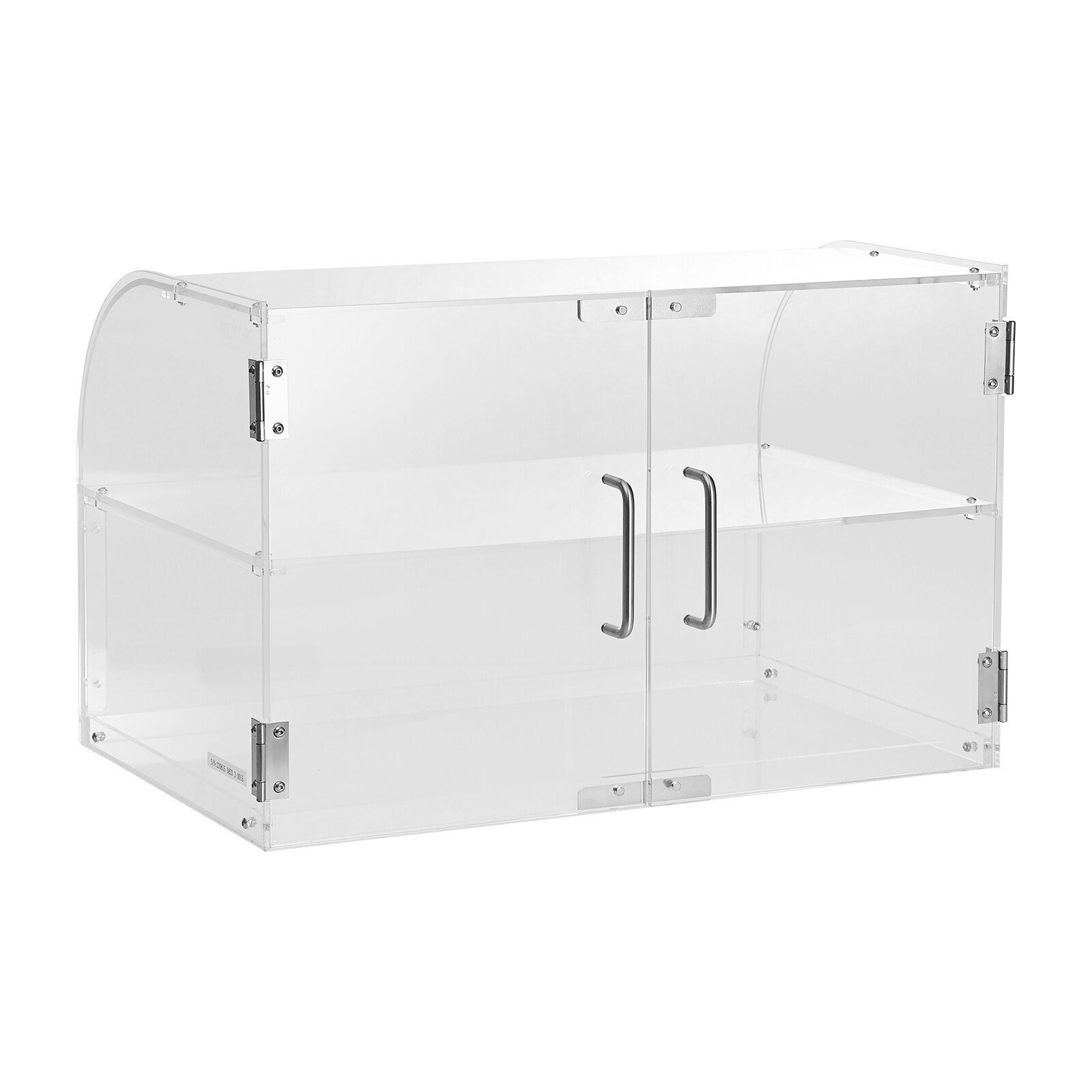 VEVOR 2-Tier Acrylic Bakery Display Case Countertop Donut Pastry Case Rear Door