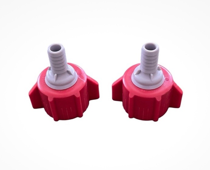 2-PACK COKE BAG IN BOX SYRUP RED BIB CONNECTORS CC-BIB 3/8 LANCER 82-0291