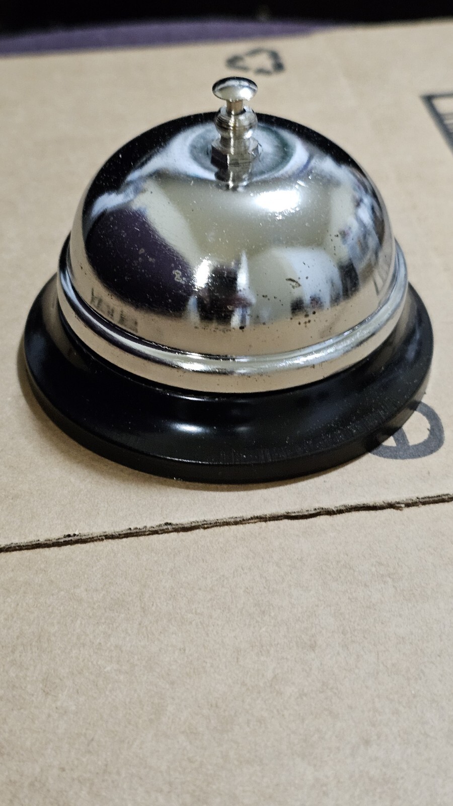 3″ STAINLESS STEEL CALL BELL, POLISH METAL TOP, HOTELS, STORES, CAFES (ONE)