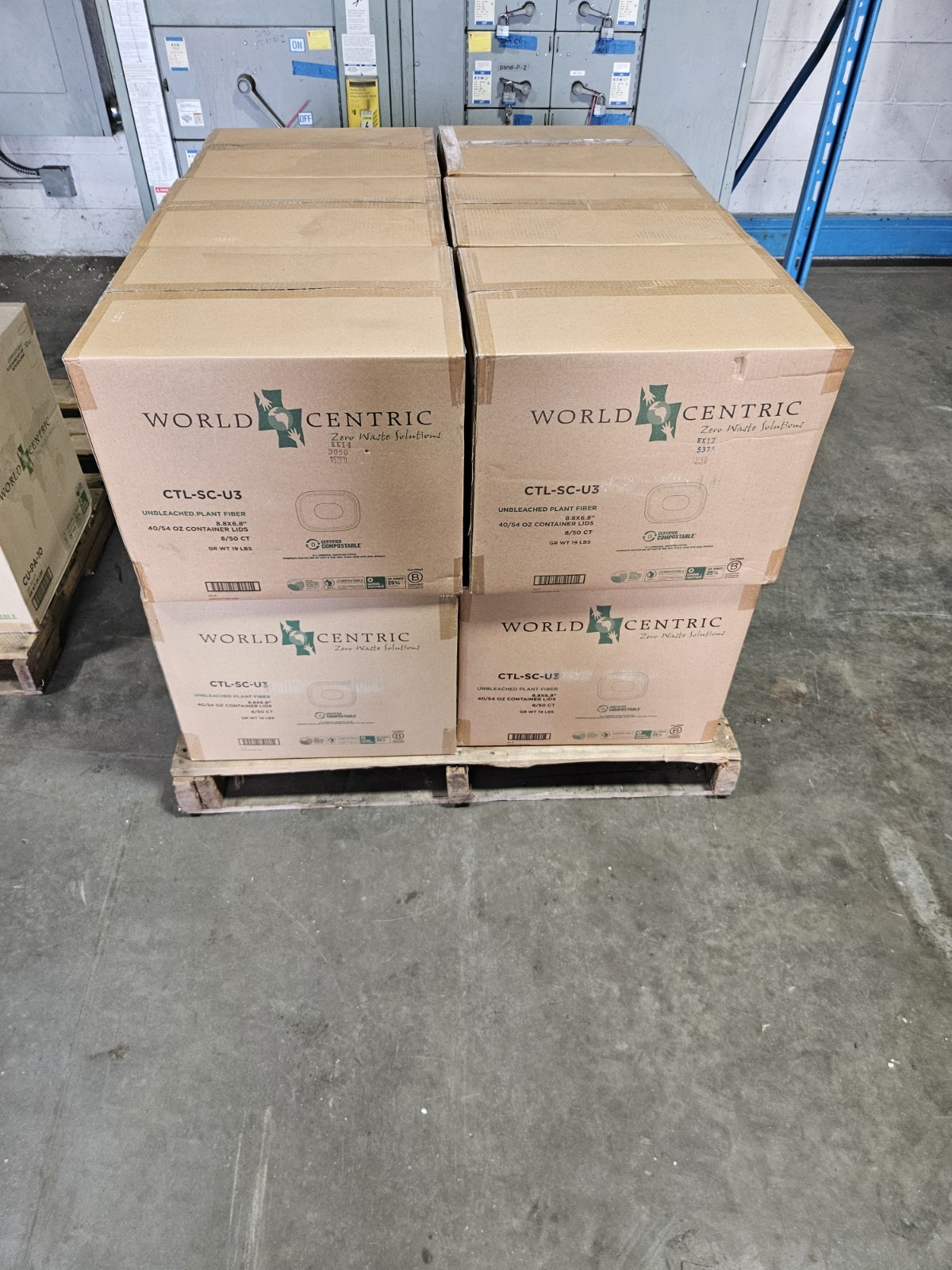 (CTL-SC-U3) Plant Fiber Lid for 20-48 Ounce Boxes, Beige 400 per Case