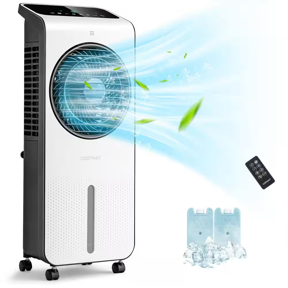423.5 CFM Evaporative Air Cooler 3-In-1 Portable Swamp Cooling Fan W/12H Timer R