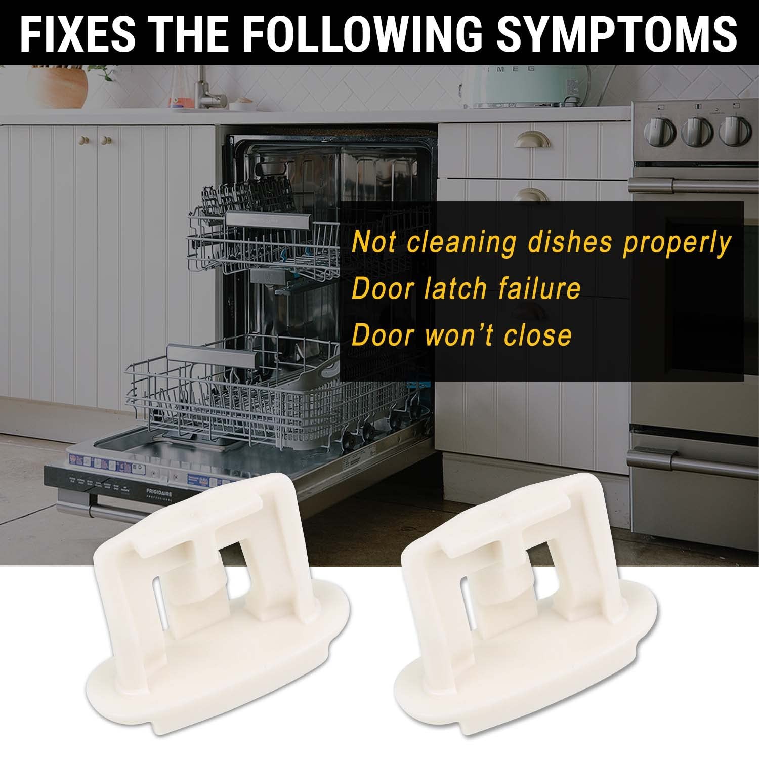 Dishwasher Upper Rack Slide End Cap WD12X10304 Compatible GE Hotpoint