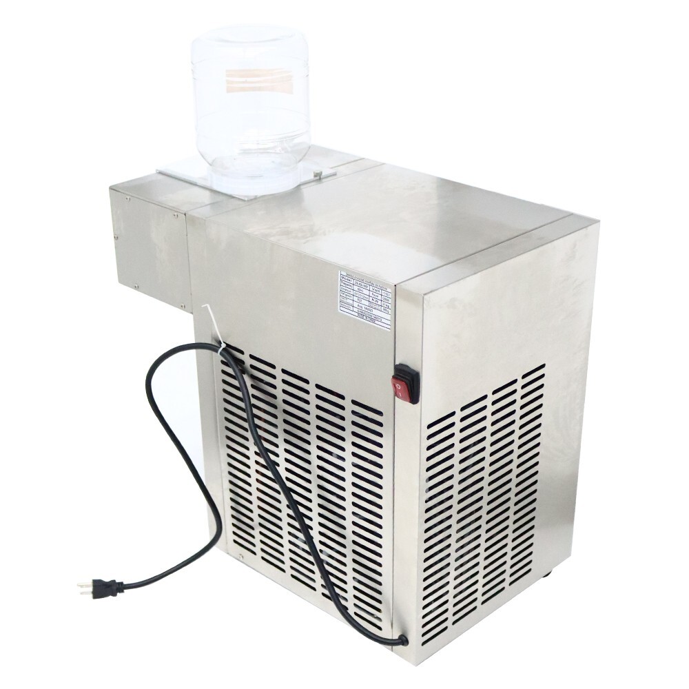 Used 110V Commercial Air Cooling Snowfake Ice Crusher Snow Cone Machine 2 Bucket