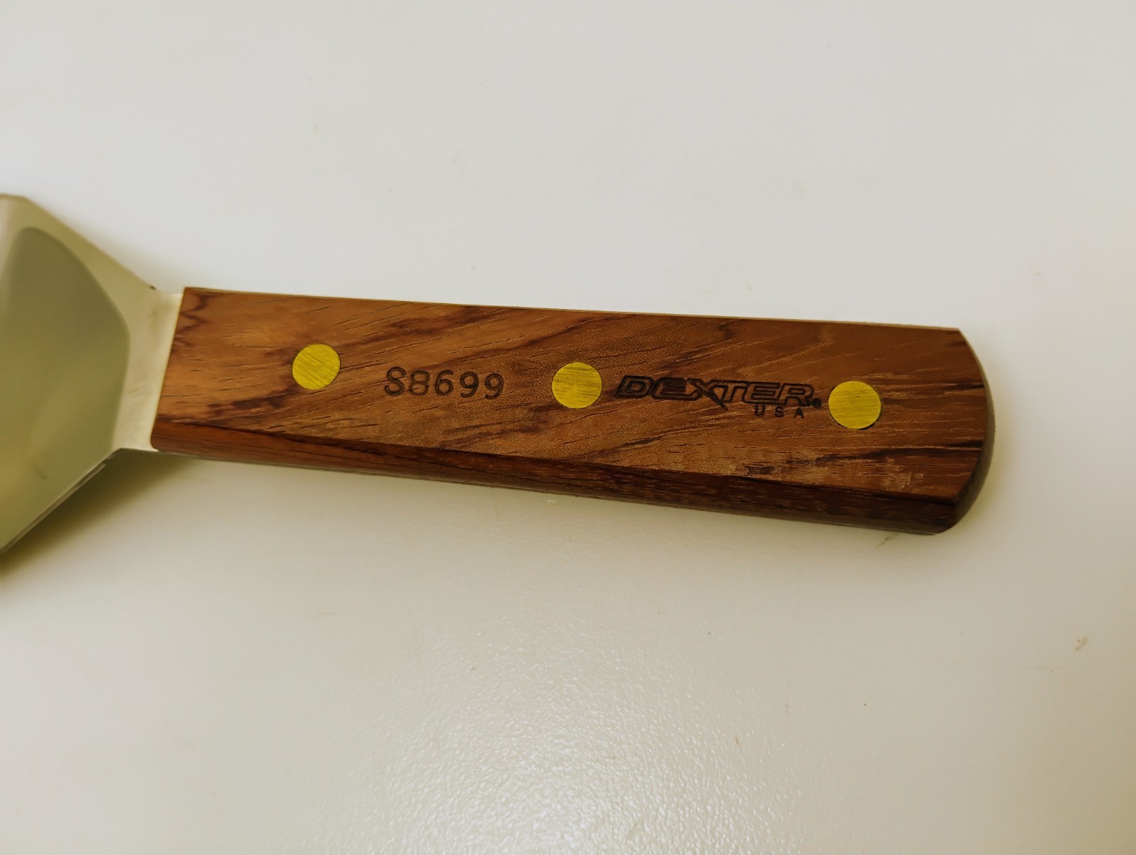 Dexter USA Smashburger Spatula S8699 LARGE 8X4 Blade Wood Handle Factory2nd