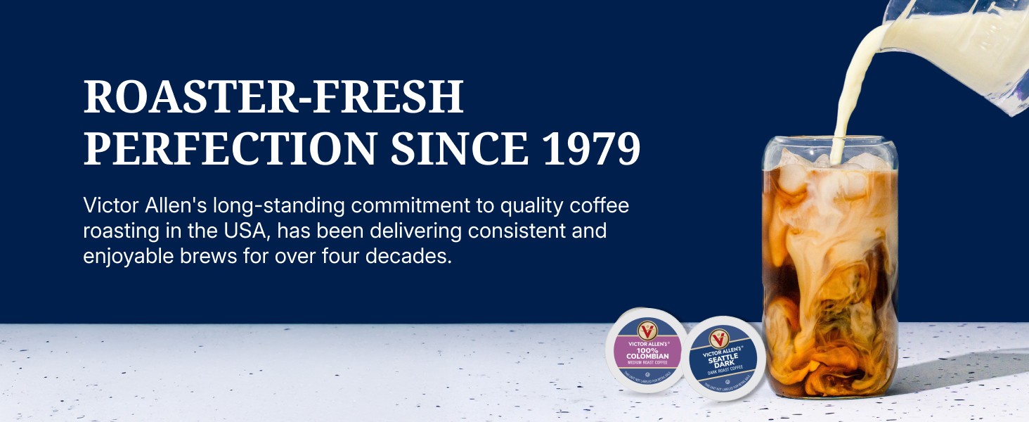 Victor Allen’s Coffee Pods Hawaiian Blend, Medium Roast, 80 Coffee Pods,