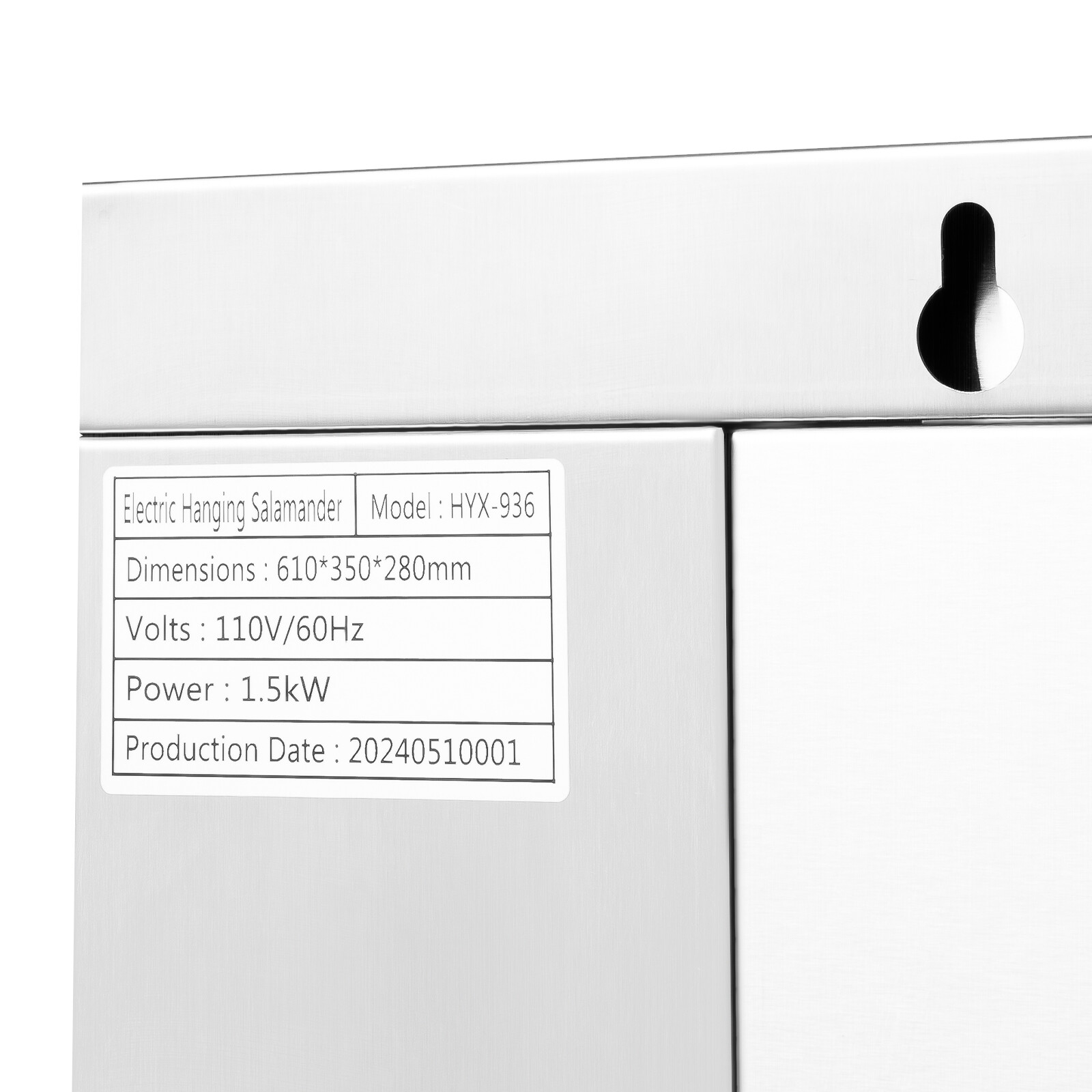 1500W Commercial Electric Wall-mounted Cheese Melter Salamander Broiler BBQ Gril